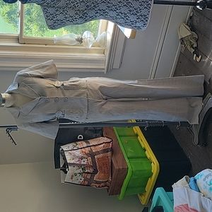 Cynthia Steffe pinstriped jacket and pant suit set